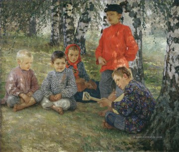 Kinder Werke - virtuozo Nikolay Bogdanov Belsky Kinder Kinder impressionismus